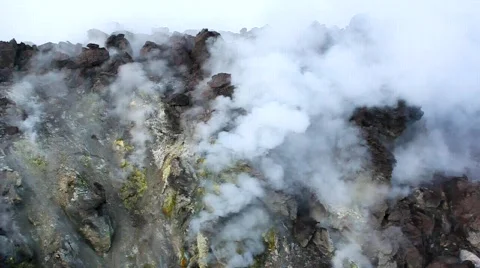 Volcano Merapi Stock Footage 781973