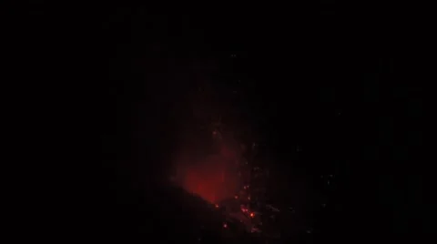 Volcano mount etna eruption Video stock 50033459