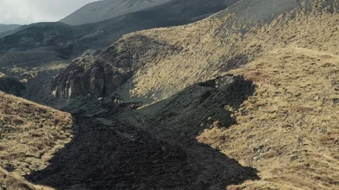 Volcano Mount Etna views 04 Stock Footage 71956191