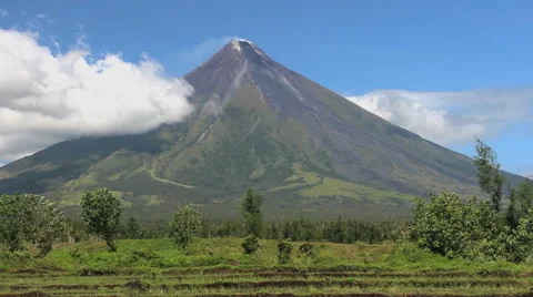 Mayon Volcano Philippines Stock Footage ~ Royalty Free Stock Videos | Pond5