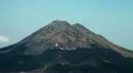 Volcano mountain close up with shadow of clouds HD Footage