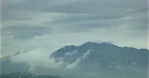 Volcano mountain cloudscape time lapse 4k Stock Footage 50505791