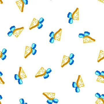 Volcano mountain isometric icon seamless pattern color 스톡 일러스트