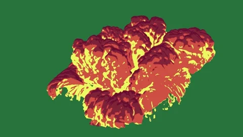 Volcano Moving - Stock Video Element 库存影片 338017170