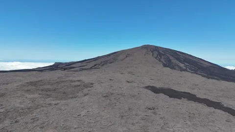 Volcano named "Piton de la Fournaise" Stock Footage 319654455