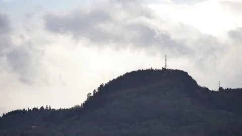 Volcano next to Clermont-Ferrand (time lapse). Stock Footage 101681402