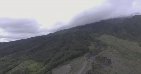 Volcano panorama Stock Footage 71829674