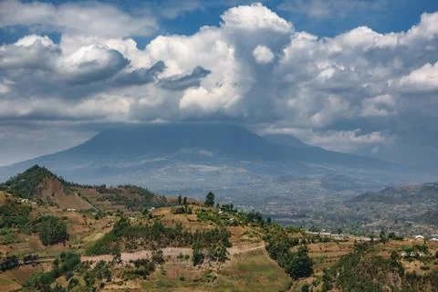 Volcano park in Rwanda Foto stock