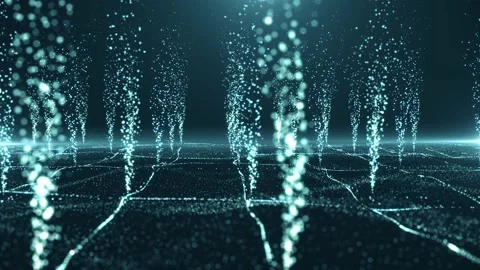 Volcano Particles Background Stock Footage 140294229