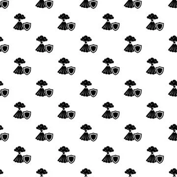 Volcano protection pattern vector seamless Stock Illustration