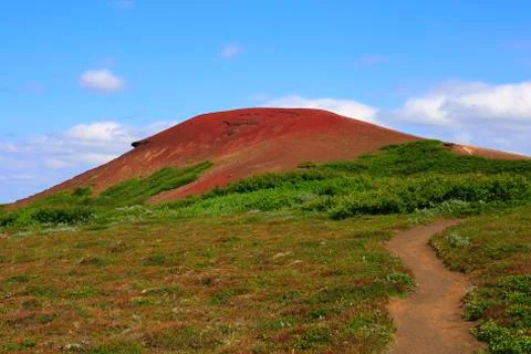 The volcano raudholar Stock Photos