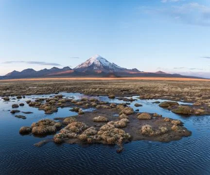 Volcano Sajama Stock Photos