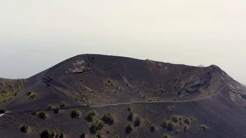 Volcano of San Antonio during eruption of 2021. La Palma. Drone. Aerial. 3 Stock Footage 199465291