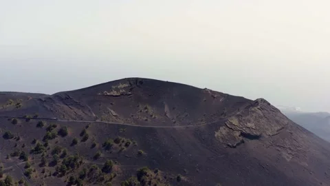 Volcano of San Antonio during eruption of 2021. La Palma. Drone. Aerial. 10 Video stock 199467198