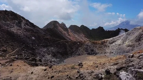 Volcano Sibayak caldera Видео 83870385