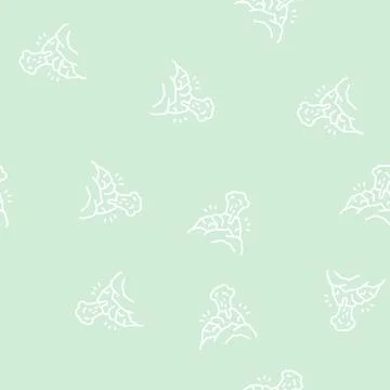 Volcano smoke line seamless pattern Stock Illustration