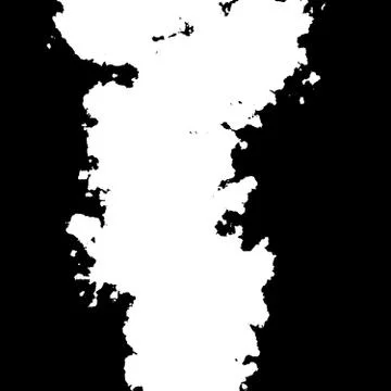 Volcano smoke threshold black white permanently working Stock Illustration