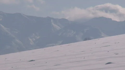 Volcano in the snow Video stock 588118