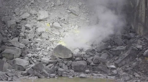 Volcano steam Video stock 2717134