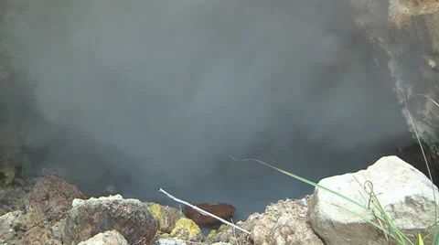 Volcano steam vent Stock Footage 25510461