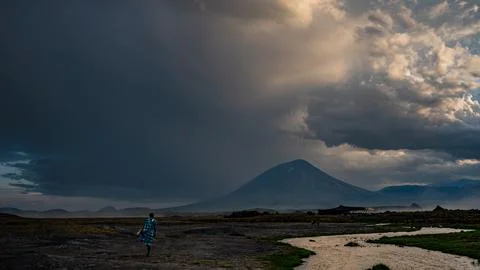 Volcano in Tanzania Stock Photos