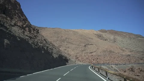 Volcano teide, road Video stock 128721132