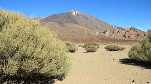 Volcano Teide in Teide National Park Stock Footage 34133276