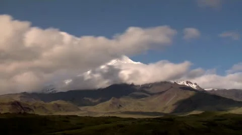 Volcano tolbachik timelapse Stock Footage 11884088