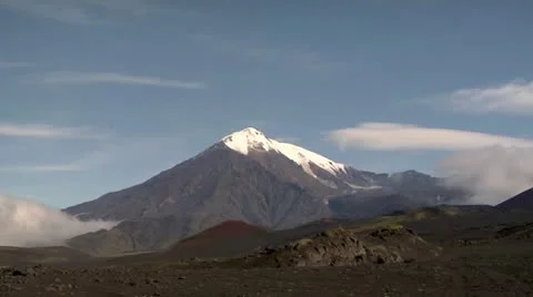 Volcano tolbachik timelapse Stock Footage 11884100