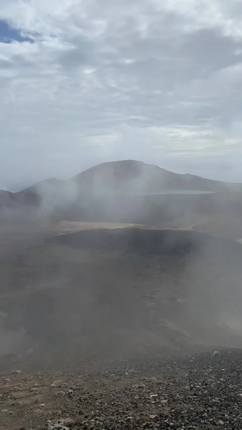 Volcano in Tongariro Vídeo Stock 344173354