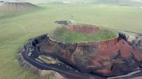 The volcano of Ulanqab, Inner Mongolia 스톡 동영상 204030979