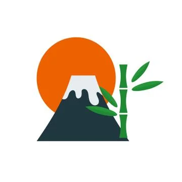 Volcano vector illustration イラスト素材