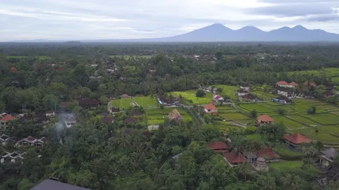 Volcano view on bali island Stock Footage 147579805