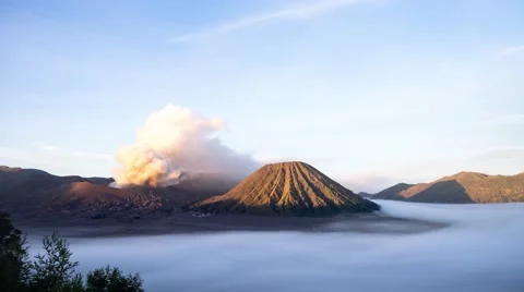 Volcanoes of Bromo Stock Footage 68312838