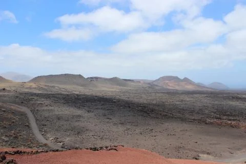 Volcanos at Lanzarote Foto stock