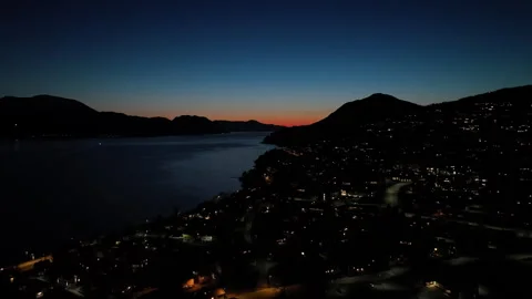 Volda, Norway during the night 動画素材 254414342