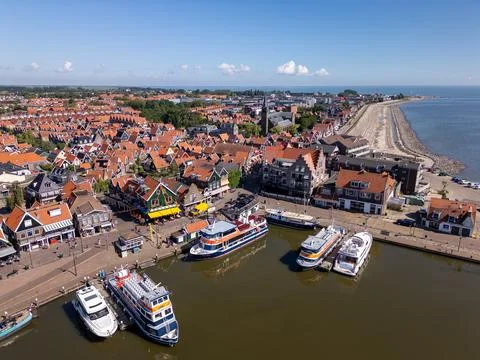 Volendam by drone Foto stock