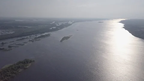Volga river Stock Footage 108379493