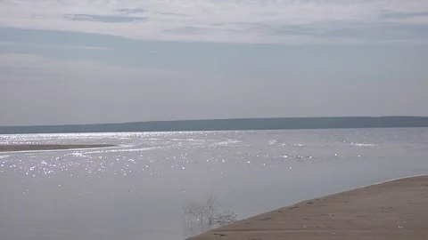 Volga river Stock Footage 110844874