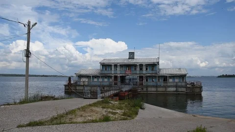 Volga river Stock Footage 112863726