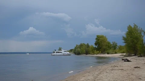 Volga river Stock Footage 112864398