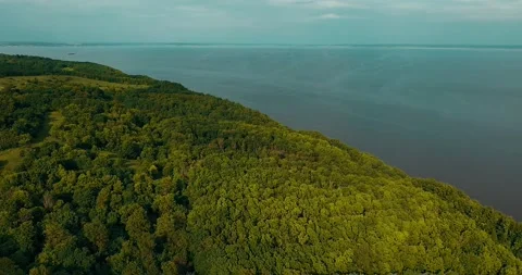 Volga river. Stock Footage 154909113