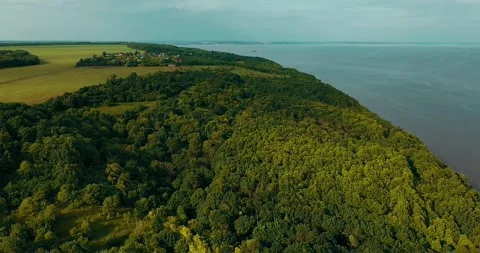 Volga river. Stock Footage 154909117