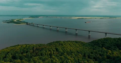 Volga river. Stock Footage 154909172