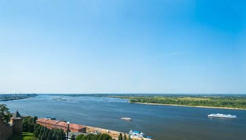 Volga river Foto stock