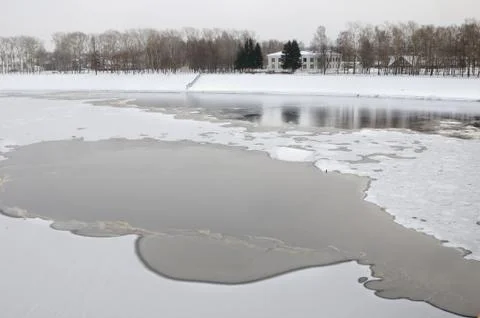 Volga river in Uglich Foto stock