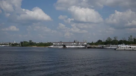 Volga riverside Stock Footage 95529429