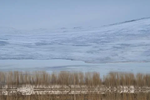 The Volga in the spring Foto stock