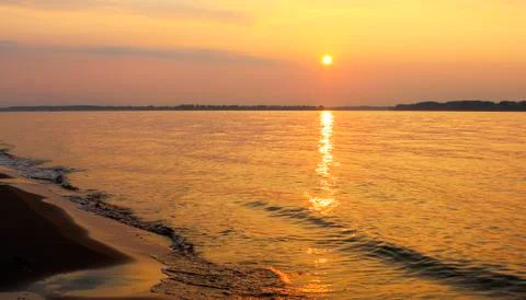 Volga sunset Stock Photos