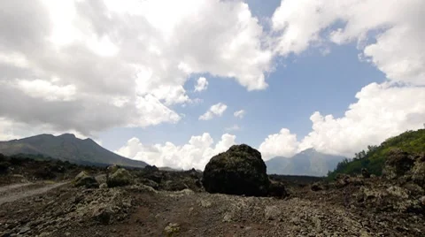 Volkano landscape 1 Stock-Footage 7729517